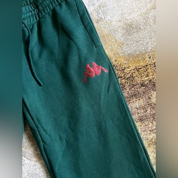 NWT Kappa Womens Green Authentic Glitty Regular Fit Sequin Sweatpants Size M - Picture 4 of 7